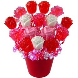 Lollopop bouquet roses